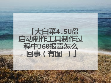 大白菜4.5U盘启动制作工具制作过程中360报毒怎么回事(有图 )
