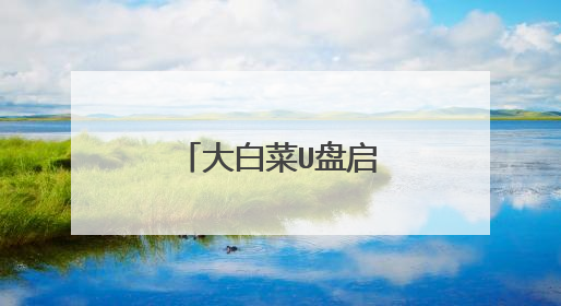 大白菜U盘启动什么格式好