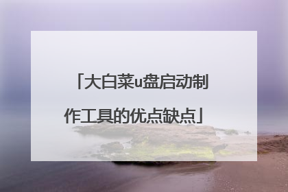 大白菜u盘启动制作工具的优点缺点