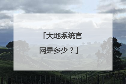 大地系统官网是多少?