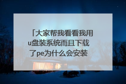 大家帮我看看我用u盘装系统而且下载了pe为什么会安装失败出现这个