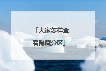 大家怎样查看隐藏分区