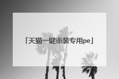 天猫一键重装专用pe