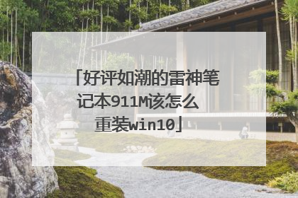 好评如潮的雷神笔记本911M该怎么重装win10