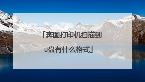 奔图打印机扫描到u盘有什么格式