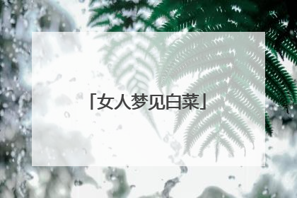 女人梦见白菜