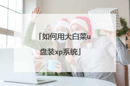 如何用大白菜u盘装xp系统