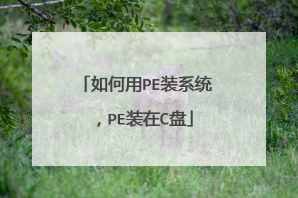 如何用PE装系统,PE装在C盘