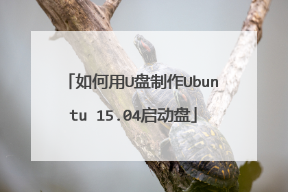 如何用U盘制作Ubuntu 15.04启动盘