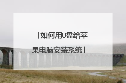 如何用U盘给苹果电脑安装系统