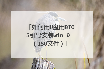 如何用U盘用BIOS引导安装Win10(ISO文件)