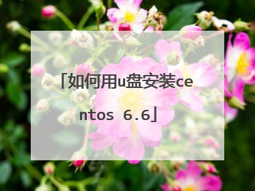 如何用u盘安装centos 6.6