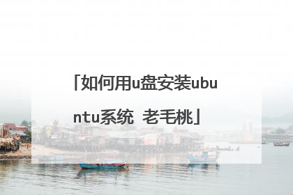 如何用u盘安装ubuntu系统 老毛桃