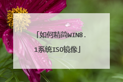如何精简WIN8.1系统ISO镜像