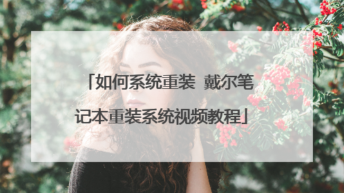 如何系统重装 戴尔笔记本重装系统视频教程