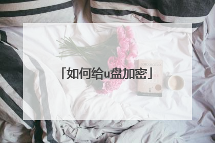 如何给u盘加密