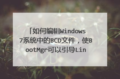 如何编辑Windows 7系统中的BCD文件,使BootMgr可以引导Linux(或者说GRUB)?