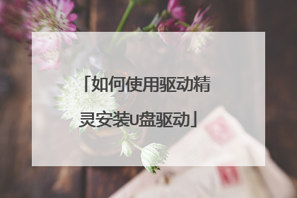 如何使用驱动精灵安装U盘驱动