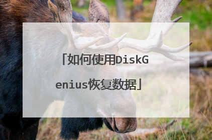 如何使用DiskGenius恢复数据