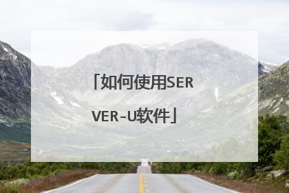 如何使用SERVER-U软件