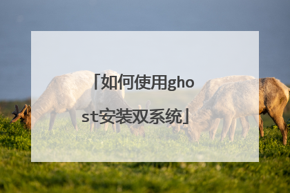 如何使用ghost安装双系统