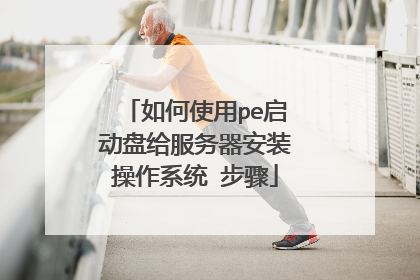 如何使用pe启动盘给服务器安装操作系统 步骤