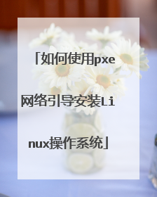 如何使用pxe网络引导安装Linux操作系统