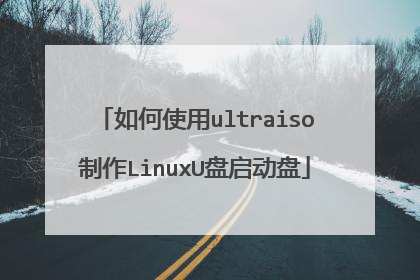 如何使用ultraiso制作LinuxU盘启动盘