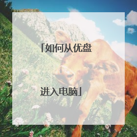 如何从优盘进入电脑