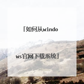 如何从windows官网下载系统
