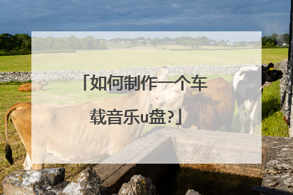 如何制作一个车载音乐u盘?