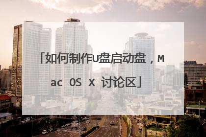 如何制作U盘启动盘,Mac OS X 讨论区