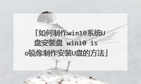 如何制作win10系统U盘安装盘 win10 iso镜像制作安装U盘的方法