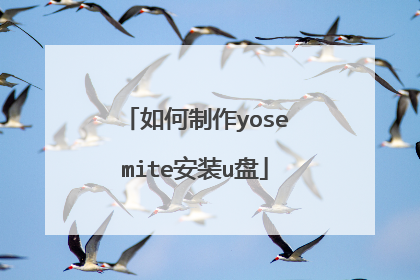 如何制作yosemite安装u盘