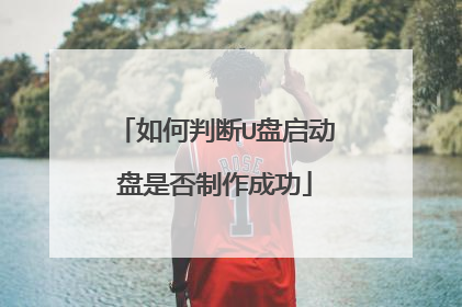 如何判断U盘启动盘是否制作成功