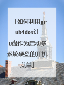 如何利用grub4dos让U盘作为启动多系统硬盘的开机菜单