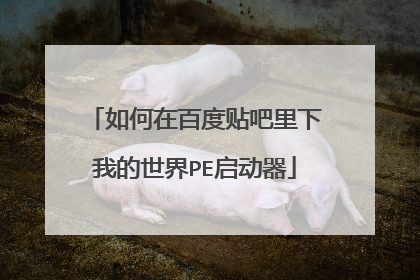 如何在百度贴吧里下我的世界PE启动器
