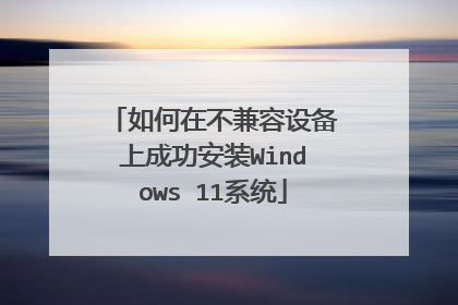 如何在不兼容设备上成功安装Windows 11系统