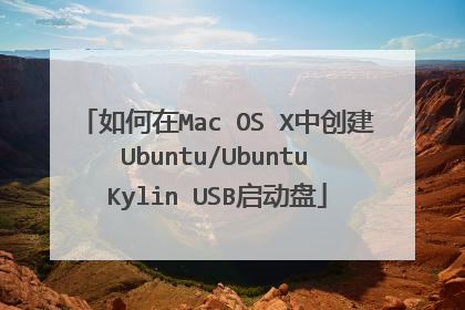 如何在Mac OS X中创建 Ubuntu/Ubuntu Kylin USB启动盘