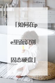 如何在pe里面识别固态硬盘