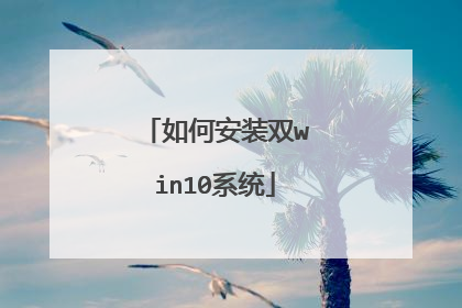 如何安装双win10系统