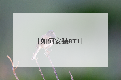 如何安装BT3