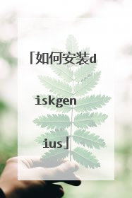 如何安装diskgenius