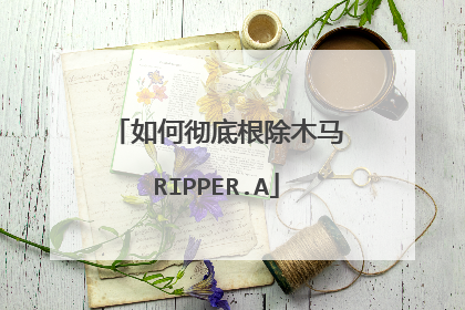 如何彻底根除木马RIPPER.A
