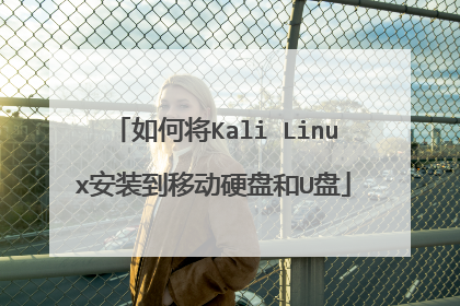 如何将Kali Linux安装到移动硬盘和U盘