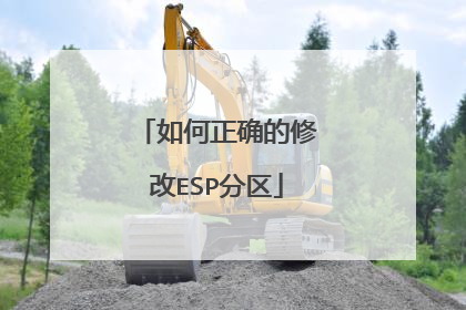 如何正确的修改ESP分区