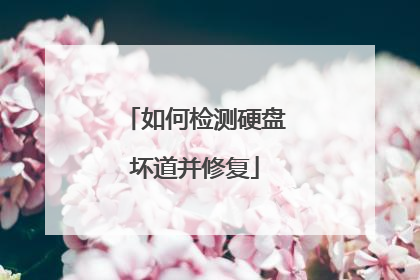 如何检测硬盘坏道并修复
