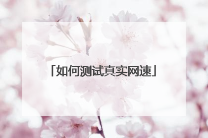 如何测试真实网速