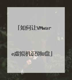 如何让VMware虚拟机识别U盘