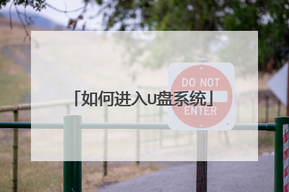 如何进入U盘系统